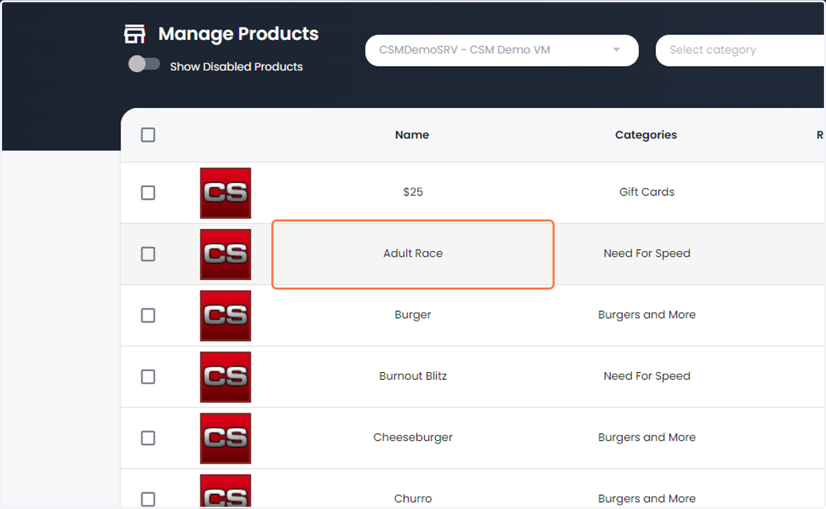 Select/Create the product you want to add a schedule to.