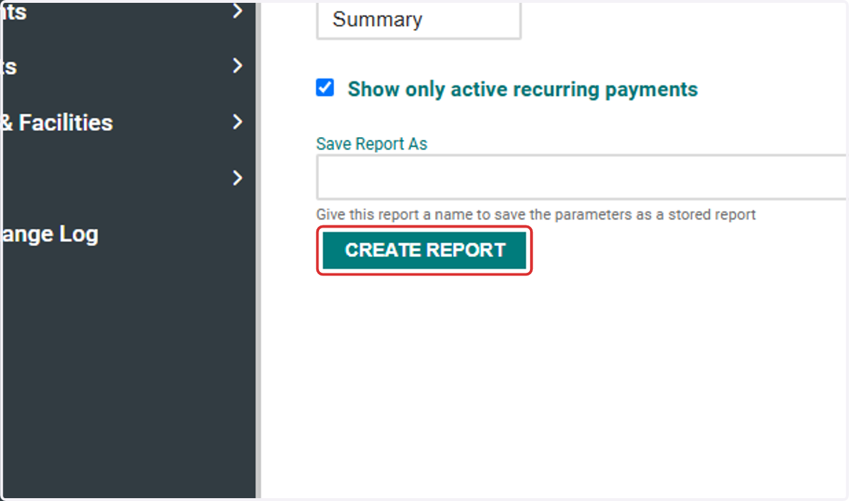 Click on CREATE REPORT