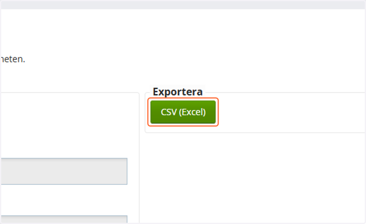 Du kan enkelt skriva ut en rapport genom att trycka på knappen under "Exportera"