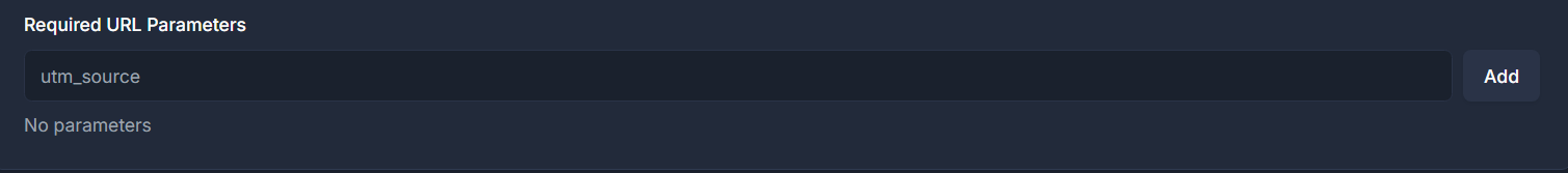 Required URL Parameters (Meta Tracking)