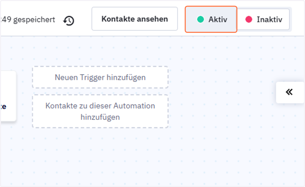 Click on Aktiv