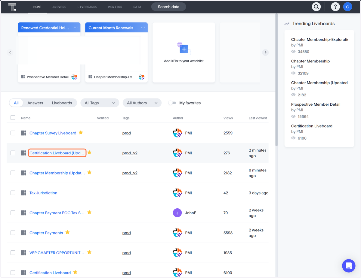 Click on Certification Liveboard (Updated)