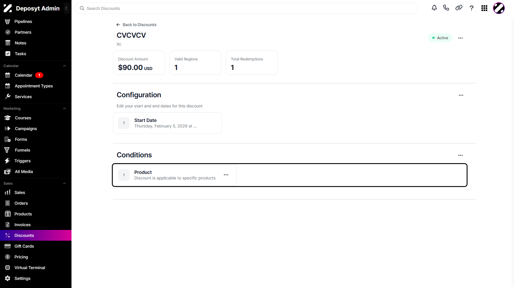 Step 9: After setting it up, you can view the newly added condition.
