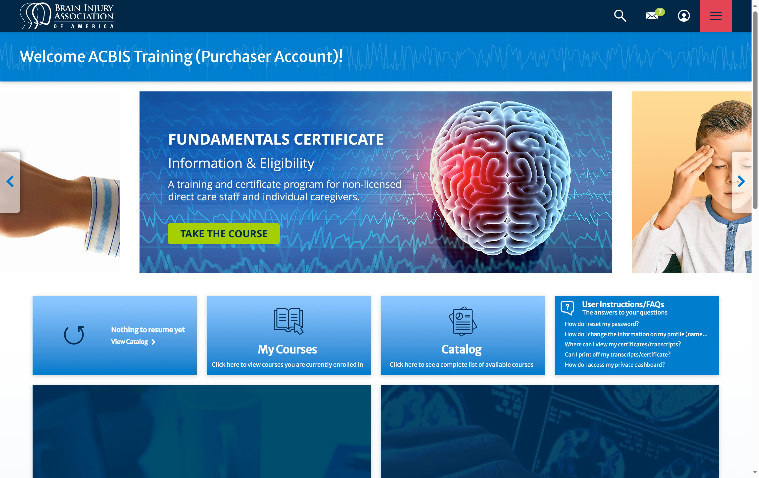 Login - Ensure the user is logged into the correct secondary purchaser account