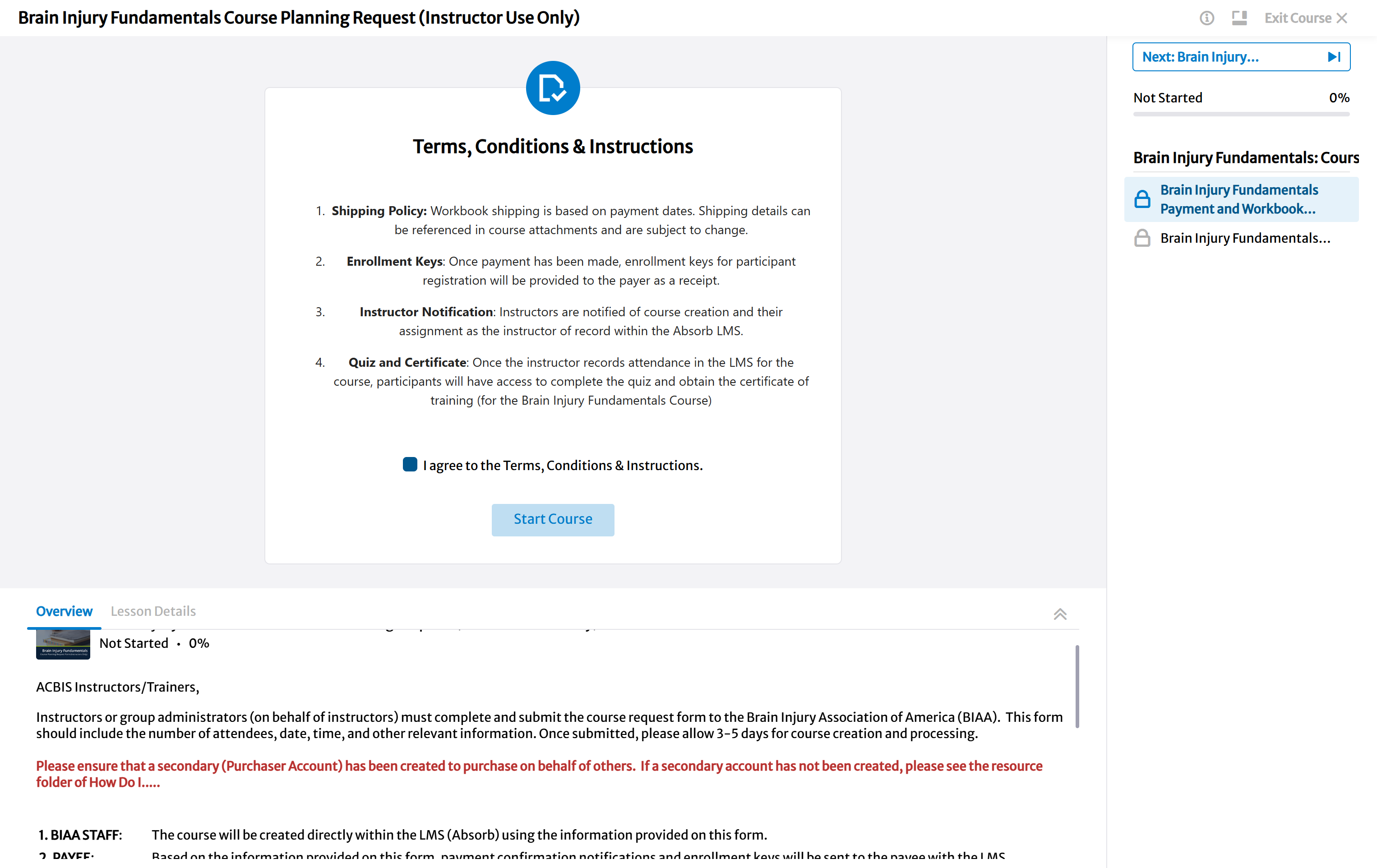 Click on Overview - To read additional information