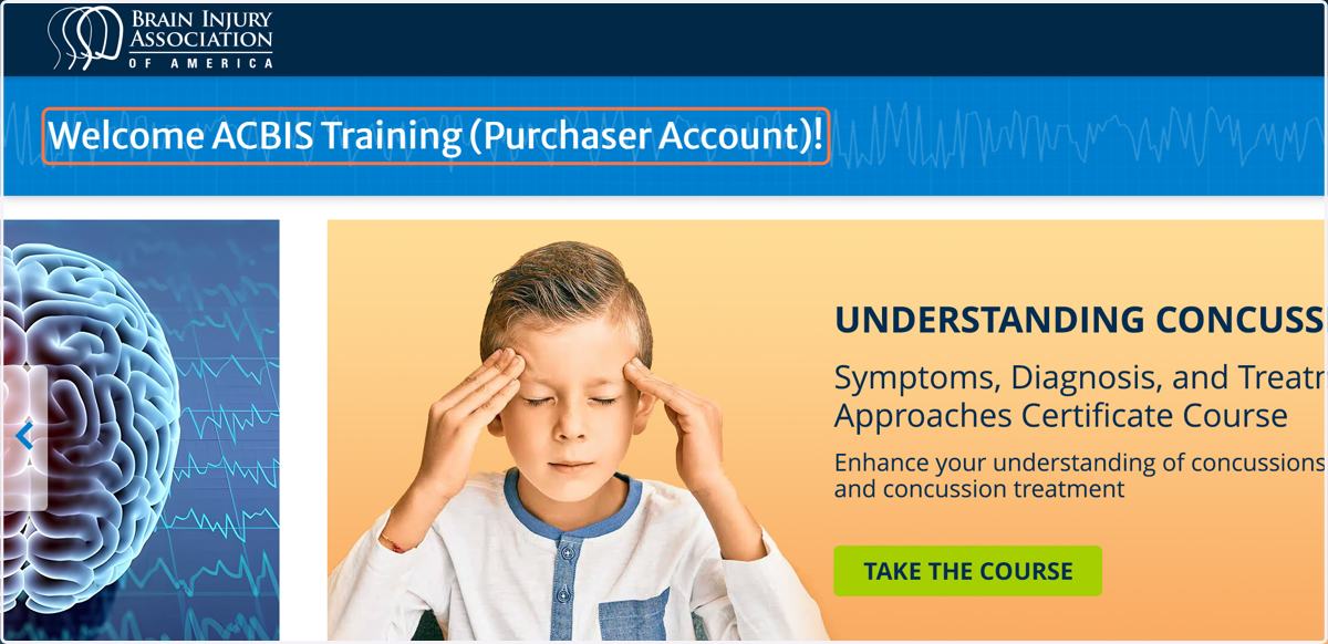 Login - Top Left Note: The Course Planning Sheet is automatically loaded to the Brain Injury Fundamentals Personal Account Dashboard. If this form is not visible in the Secondary Purchaser Account Dashboard, please contact applications@biausa.org to