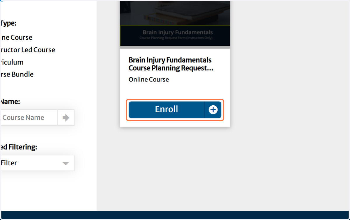 Click on Enroll