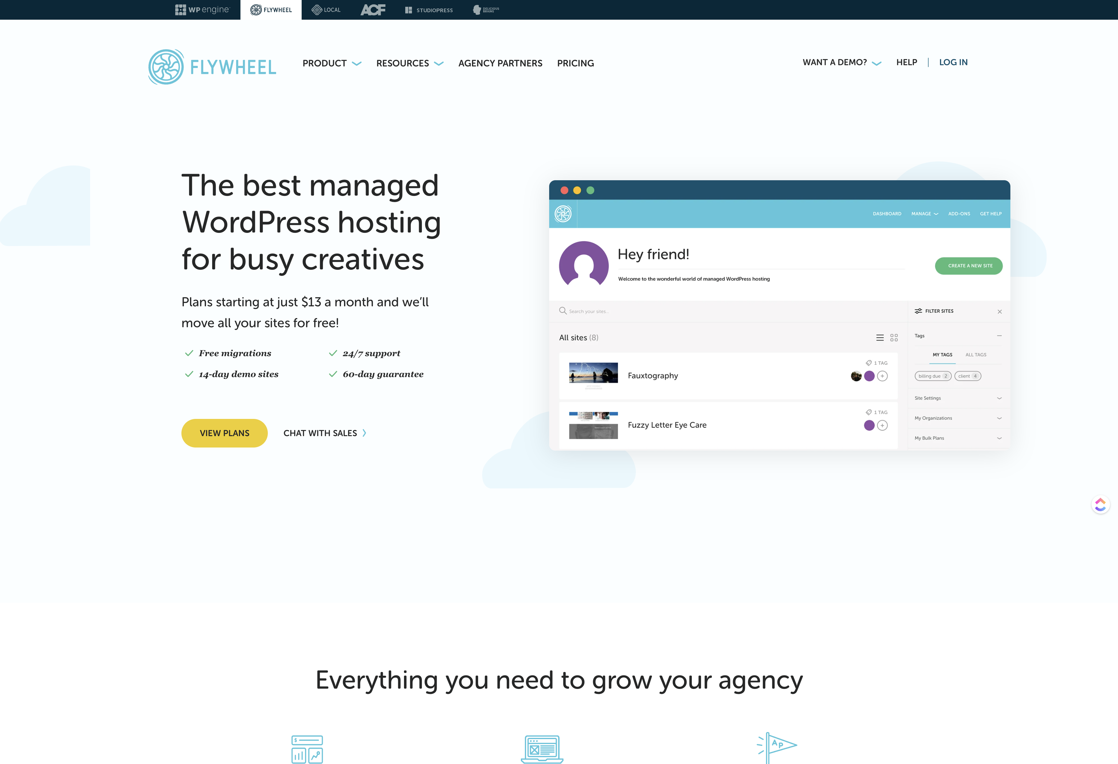 Open your new website host + install a WP site if needed