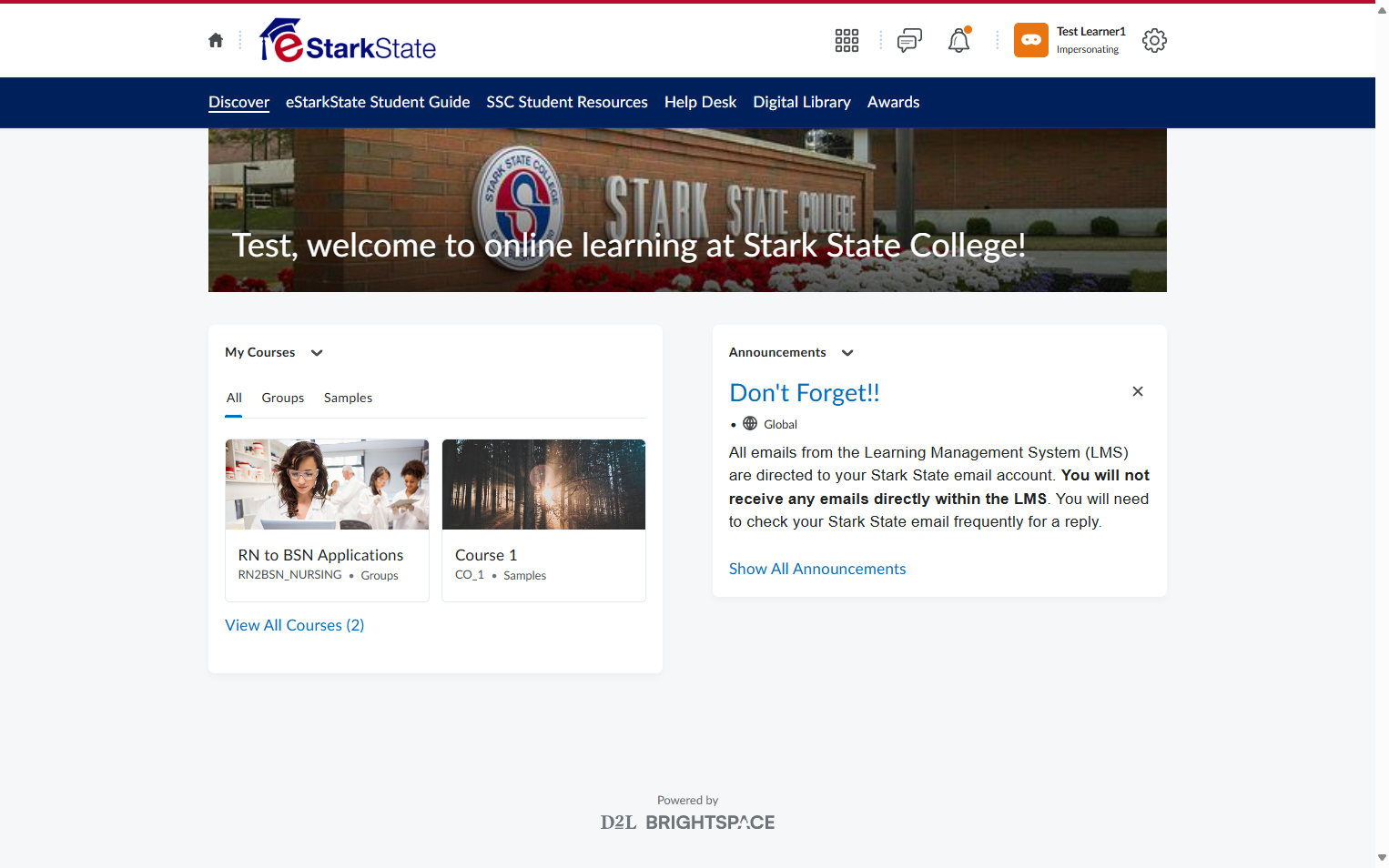 Click on Discover
