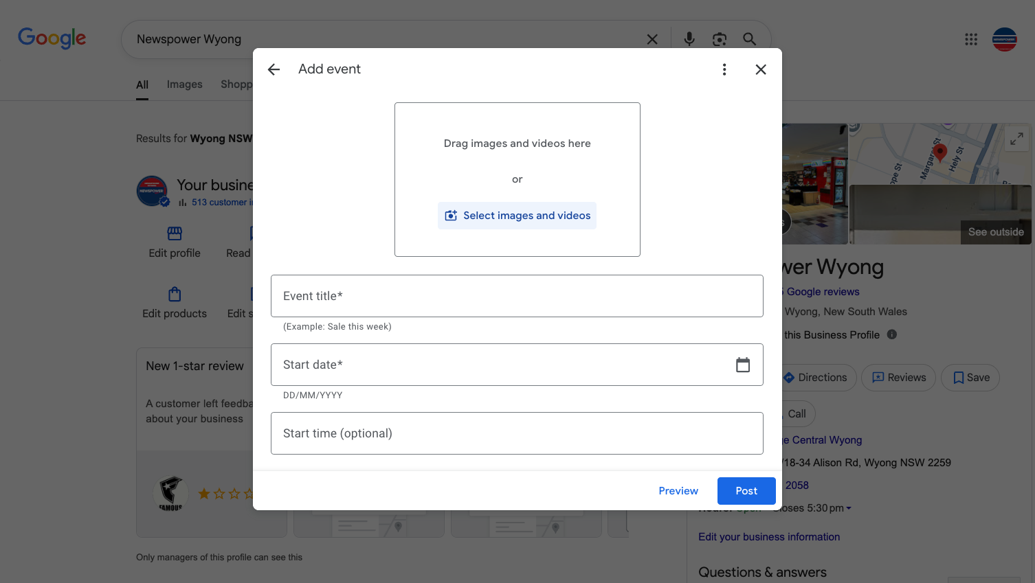 Add image or video