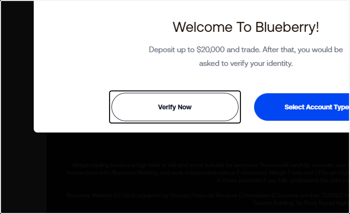 Click on Verify Now
