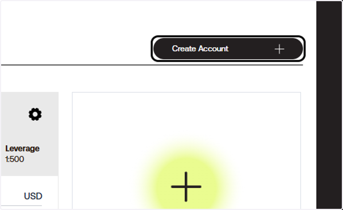 On your Client Portal, Click on Create Account