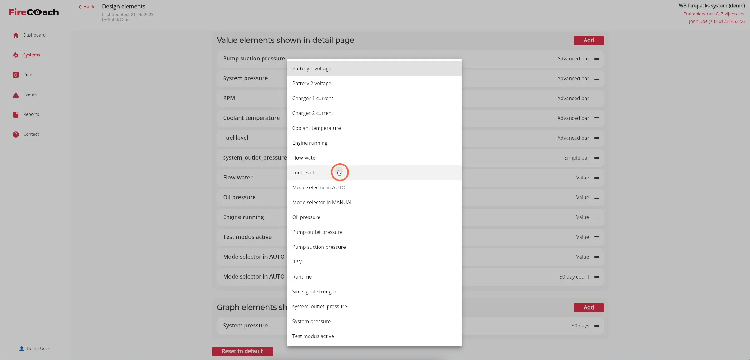 Select the preferred type of input