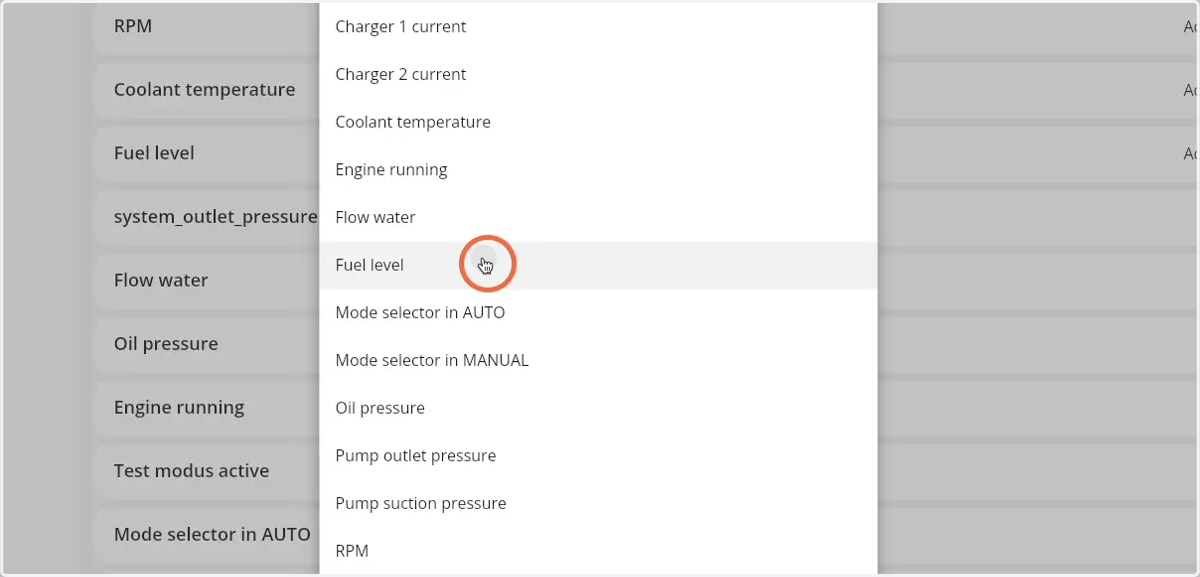 Select the preferred type of input