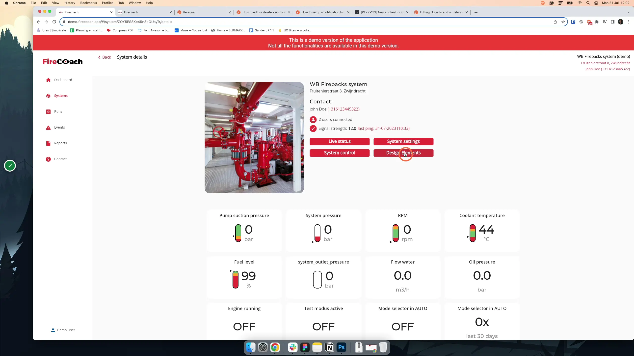 Click on 'Design Elements'