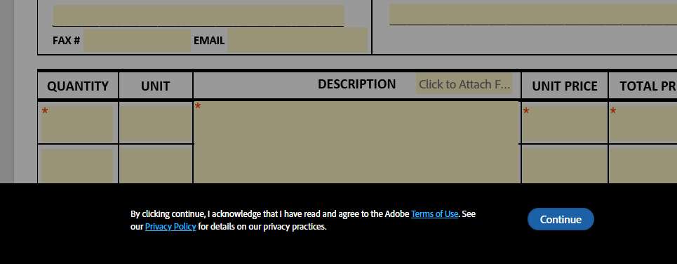 Click on "Continue"