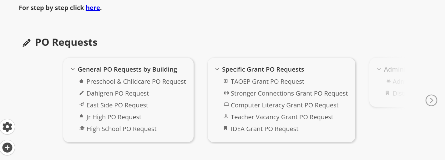 Click on corresponding PO Request