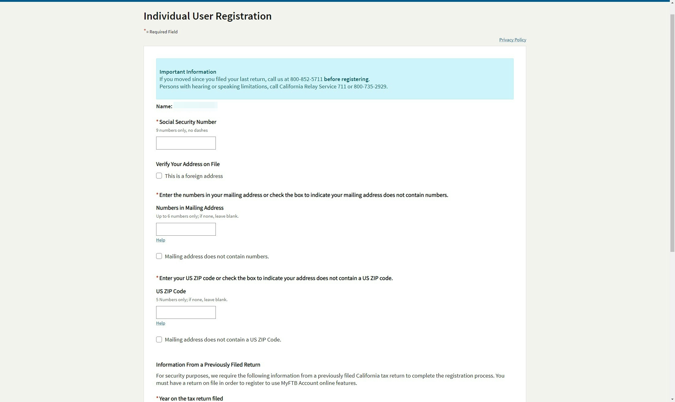 Enter your personal information into the required fields