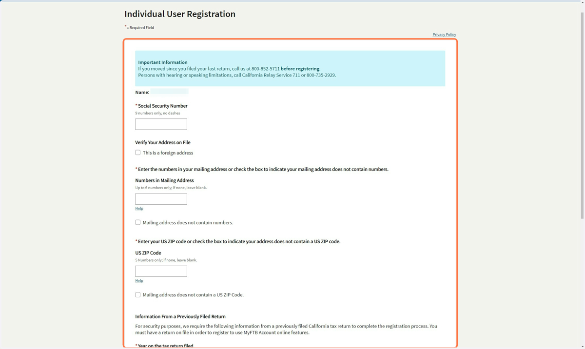 Enter your personal information into the required fields
