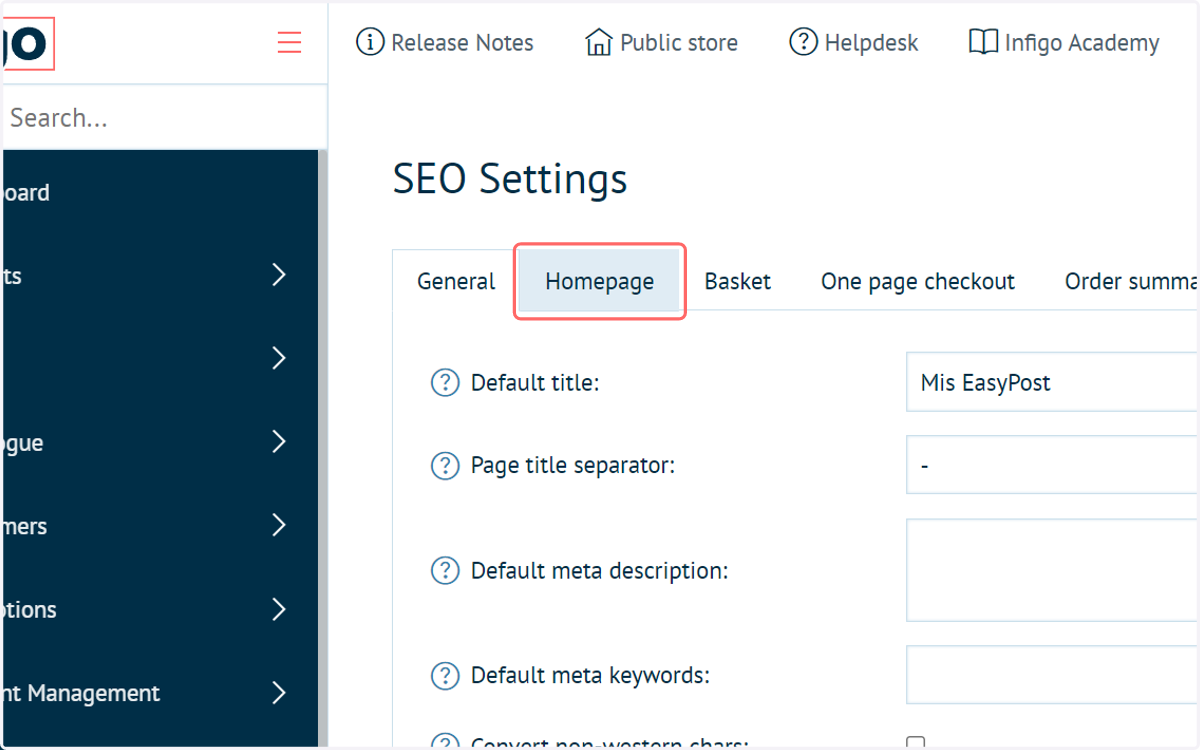 Click on the page header on which you've located the table