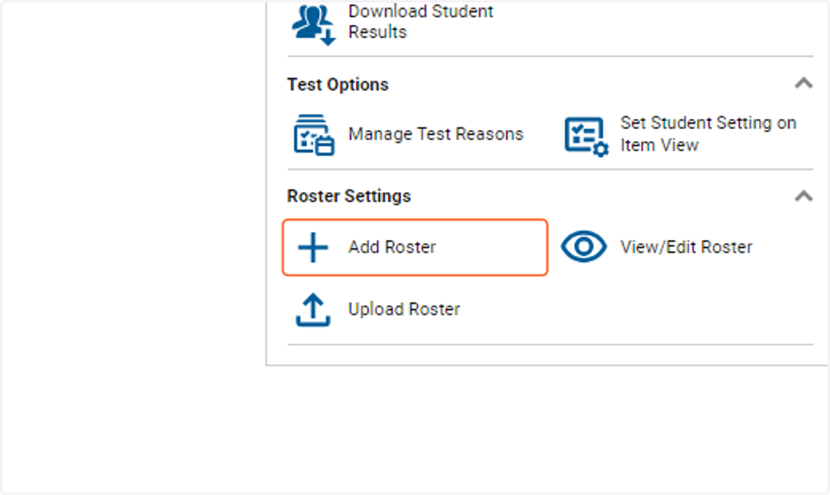 Click on Add Roster