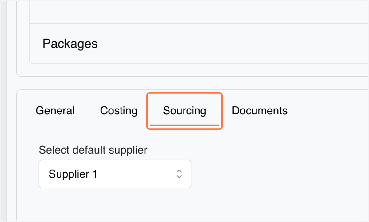 Click on Sourcing Tab