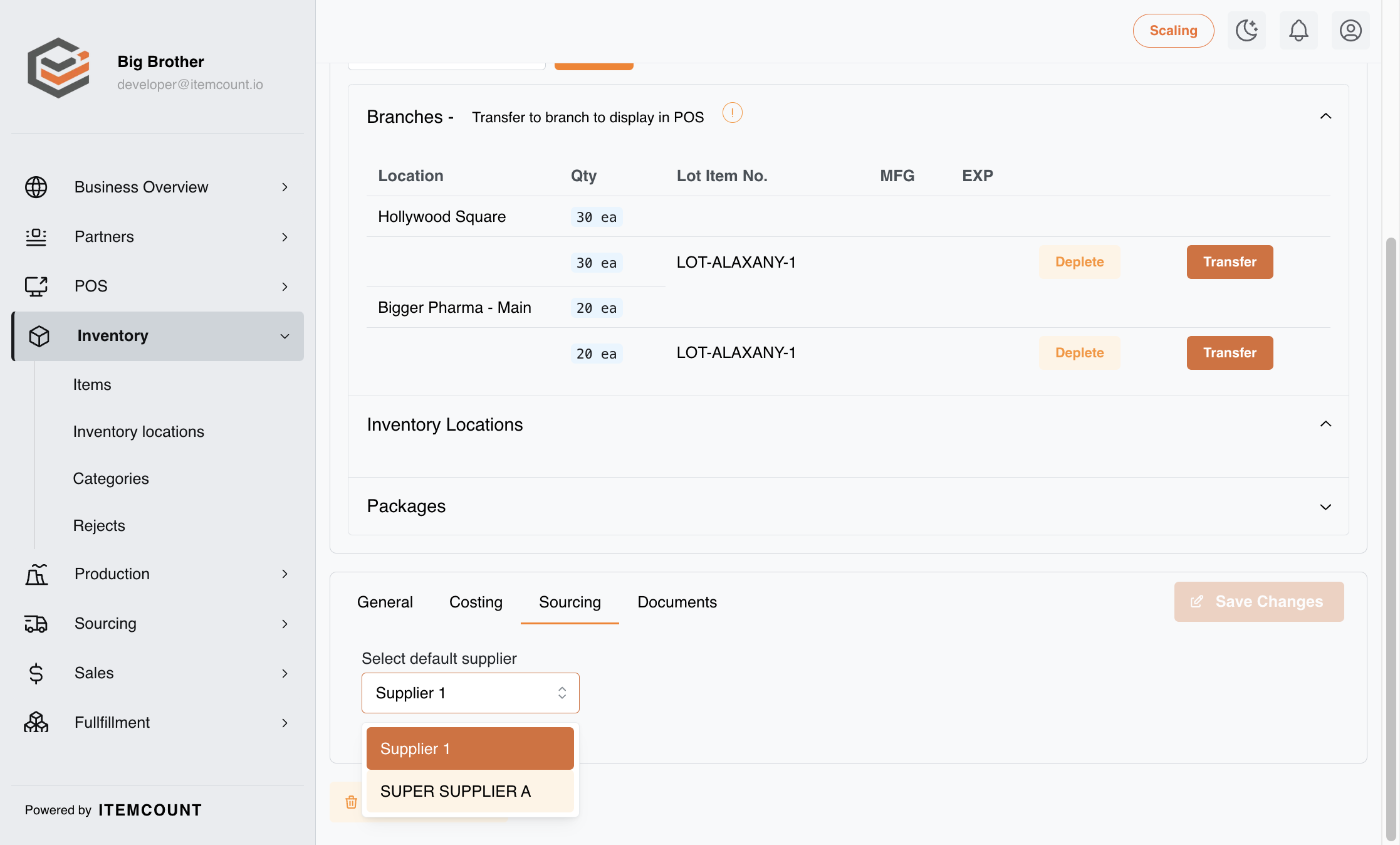 You can choose suppliers you have created. If you do not have a supplier. You can create one here:
