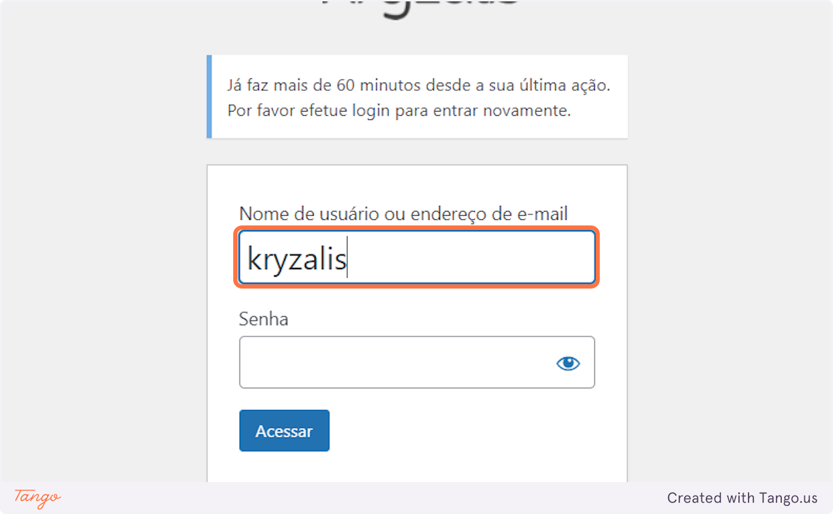 Type "kryzalis"