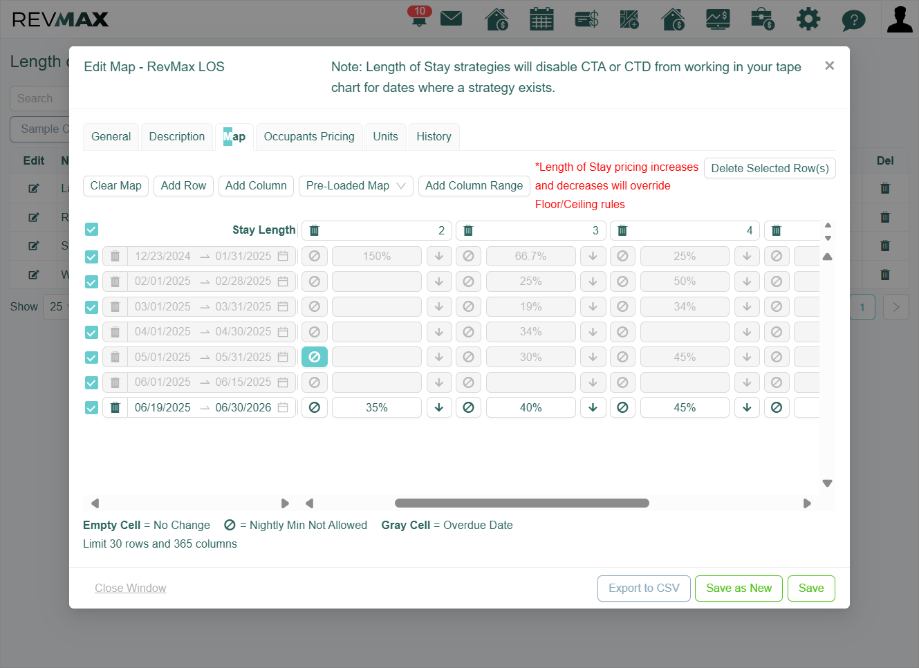 Since Length of Stay Pricing is active for this unit, you can review the LOS Map to check whether the dates that has the Gap Logic Night Minimums align with those in the active LOS configuration.