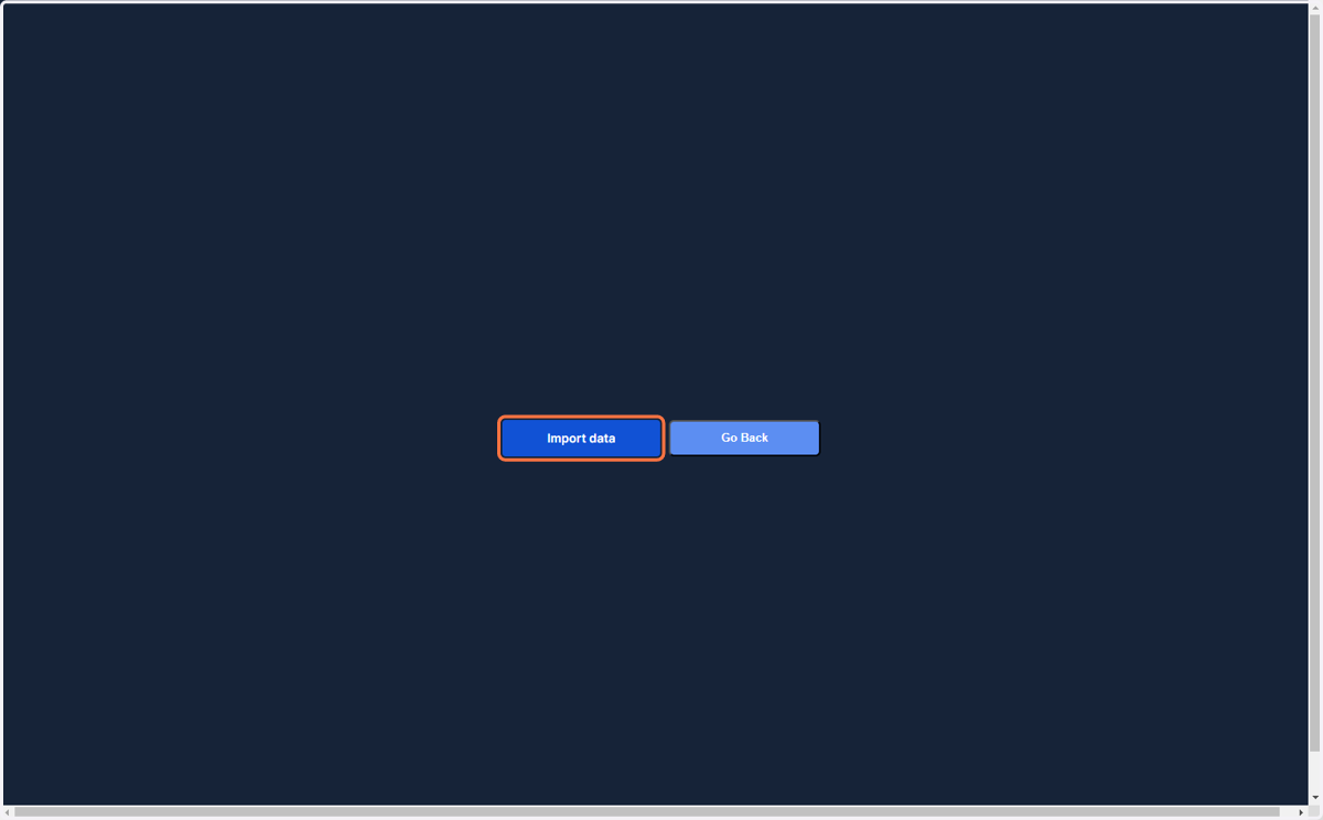 Click on Import data'