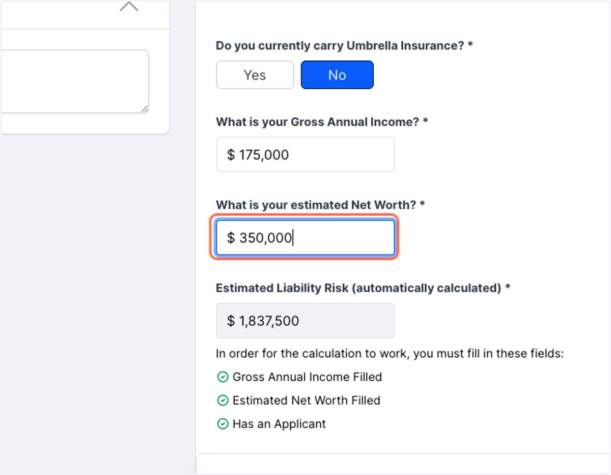 Our Estimated Liability Risk Calculator make it easy to sell more Umbrella Insurance