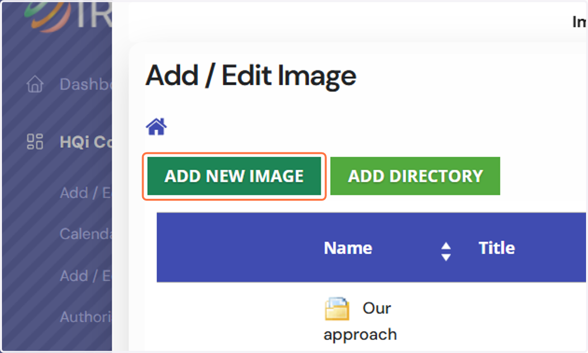 4. On the Add/Edit Image page, select the image that you wish to add.