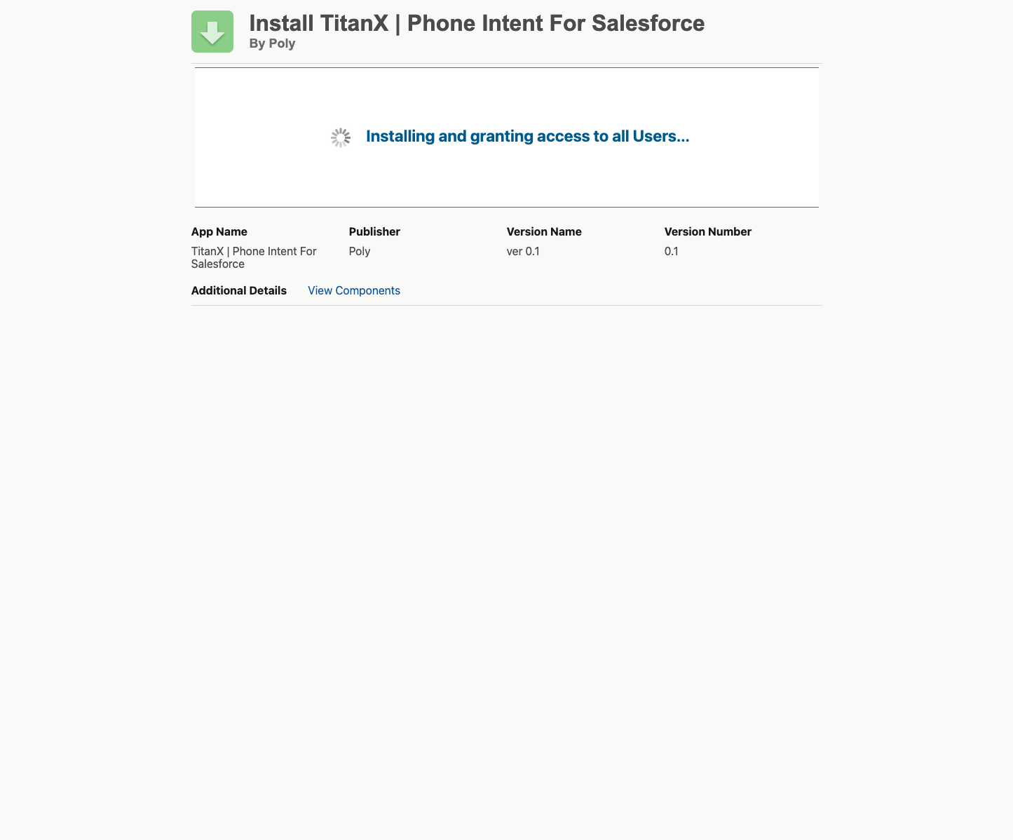 Click on Installing and granting access to all Users...