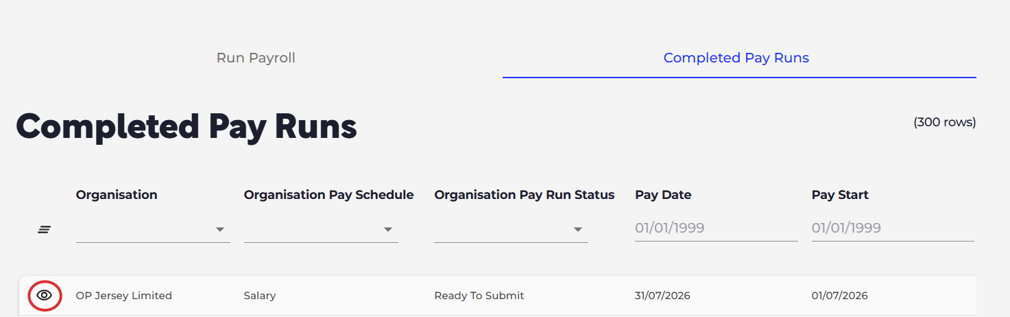 If your pay run is complete, you will firstly need to unlock your pay run