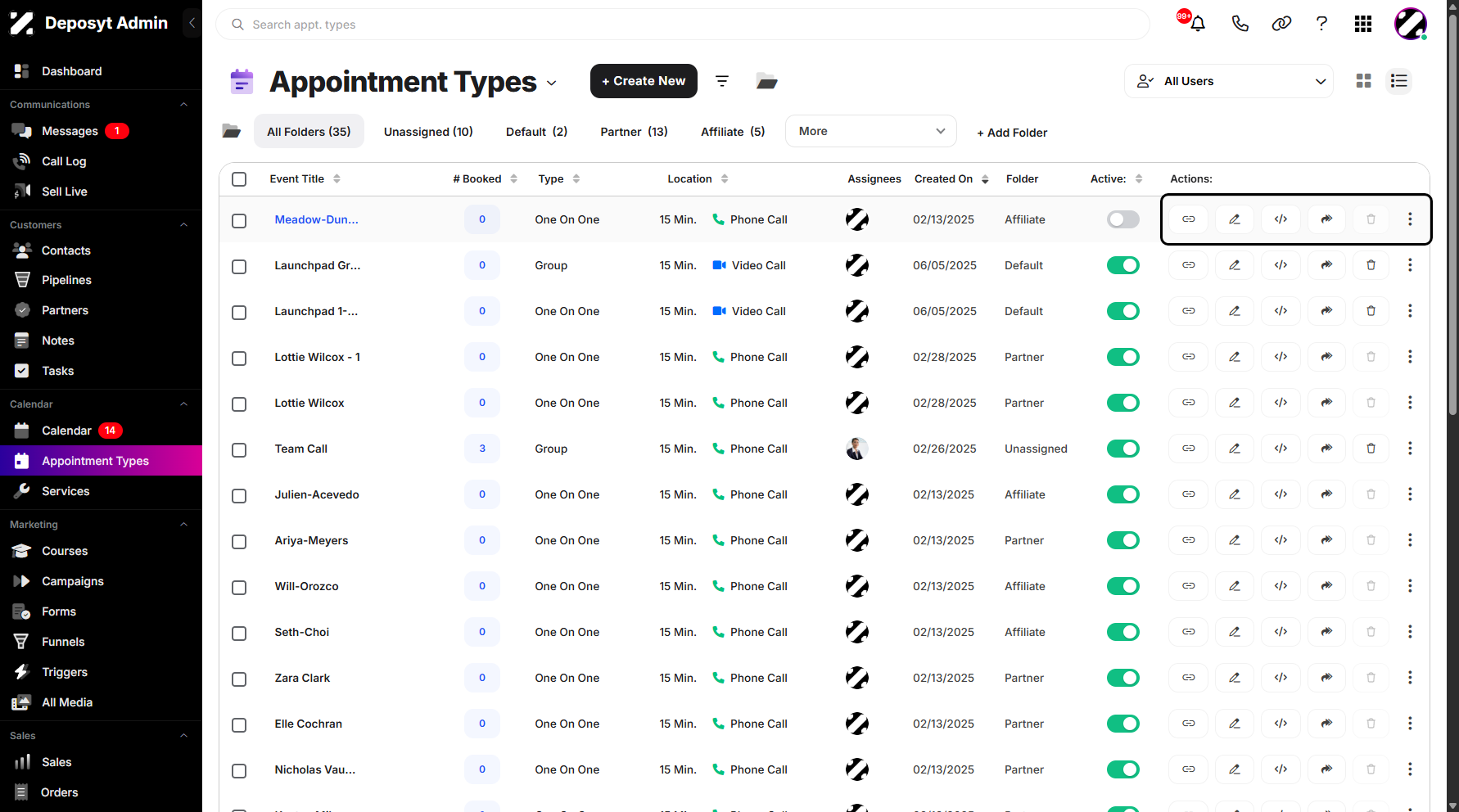 Step 6: There are also Duplicate, Edit, Copy Embed Code, Share, and Delete buttons available.