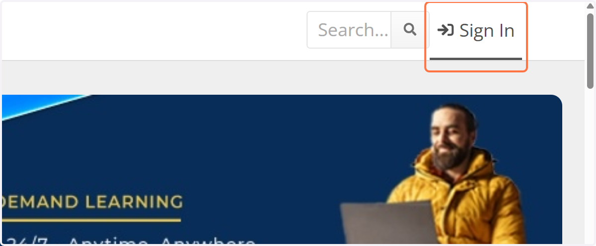 Click on Sign In