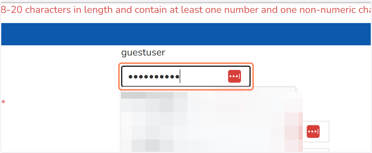 Type password