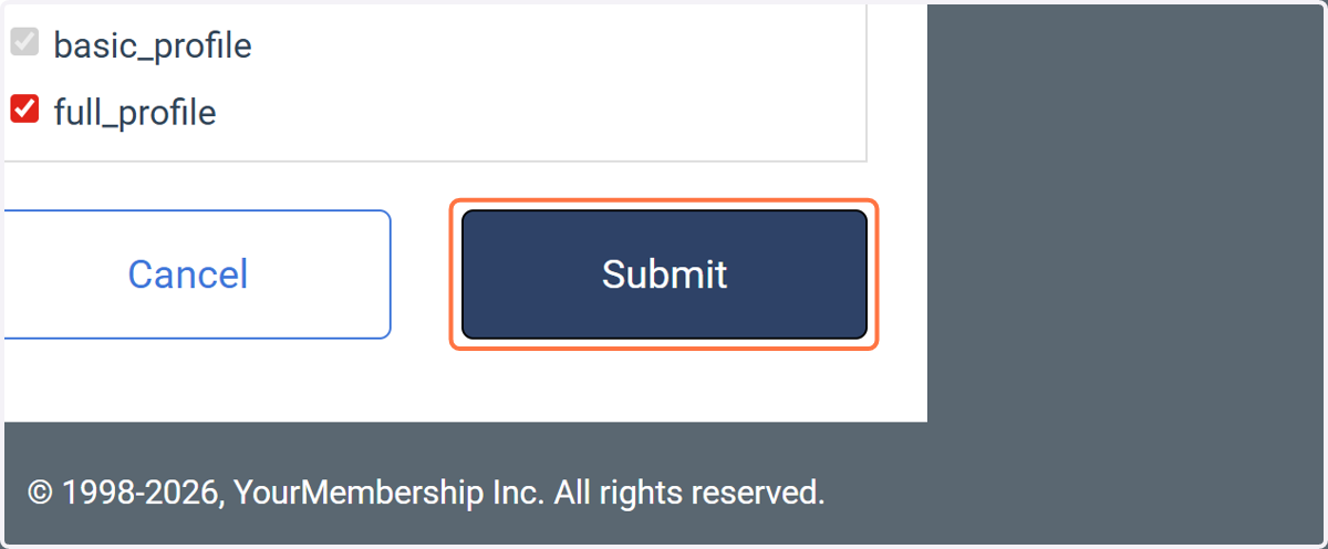 Click on Submit