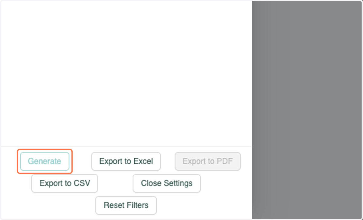 Click on Generate