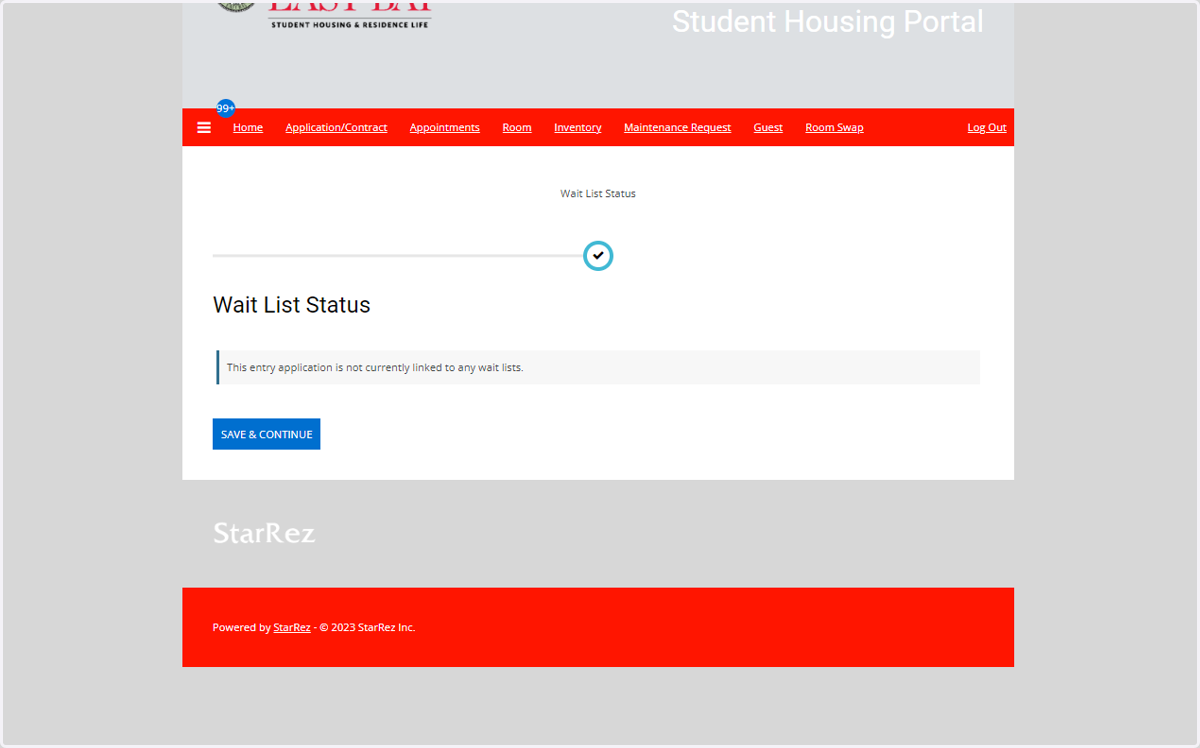 You have successfully removed yourself from a waitlist.