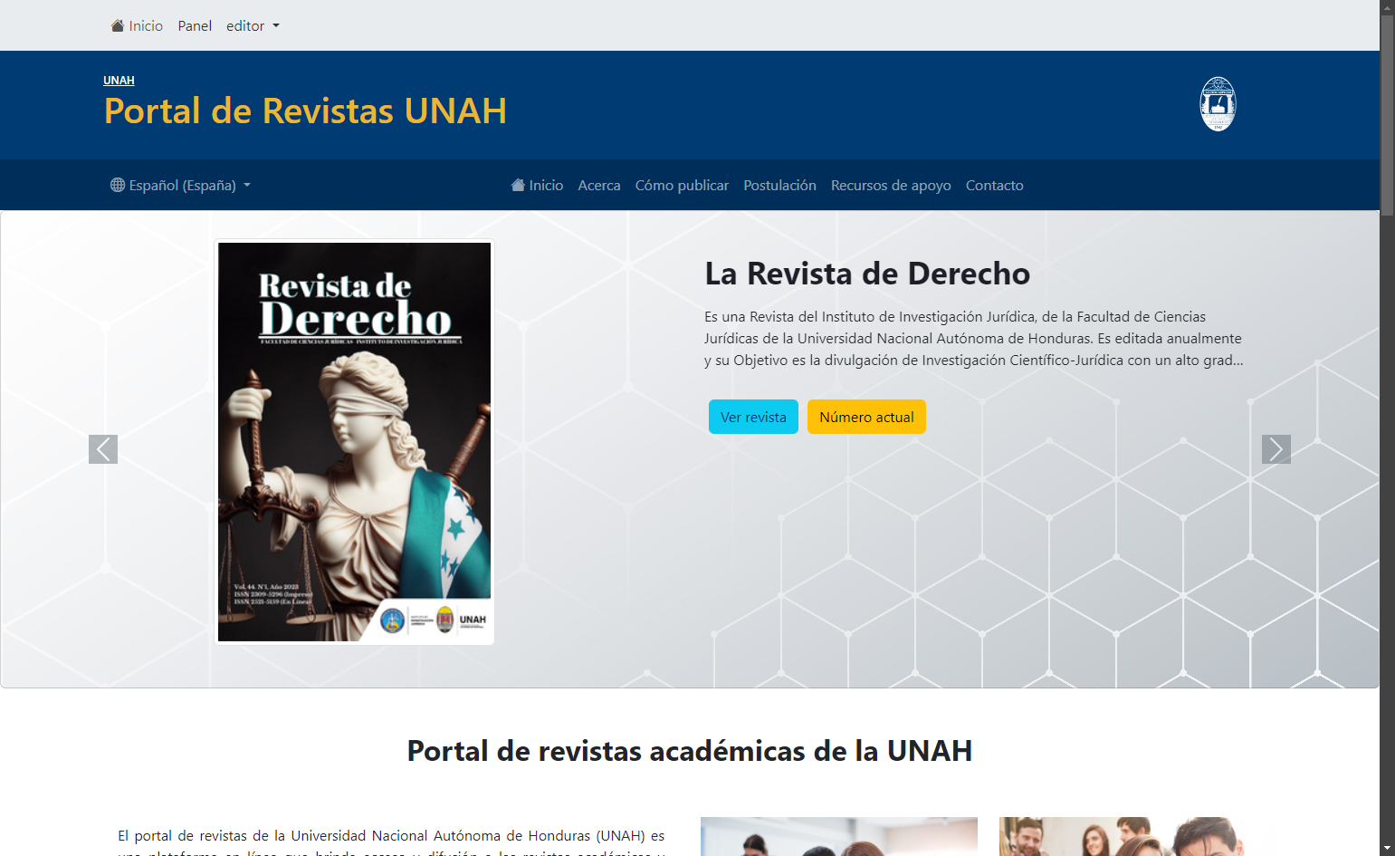 Haz clic en Panel