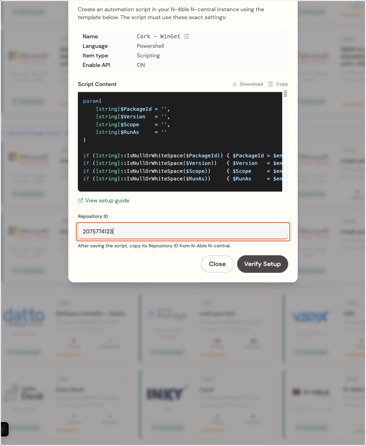 Paste text into input
