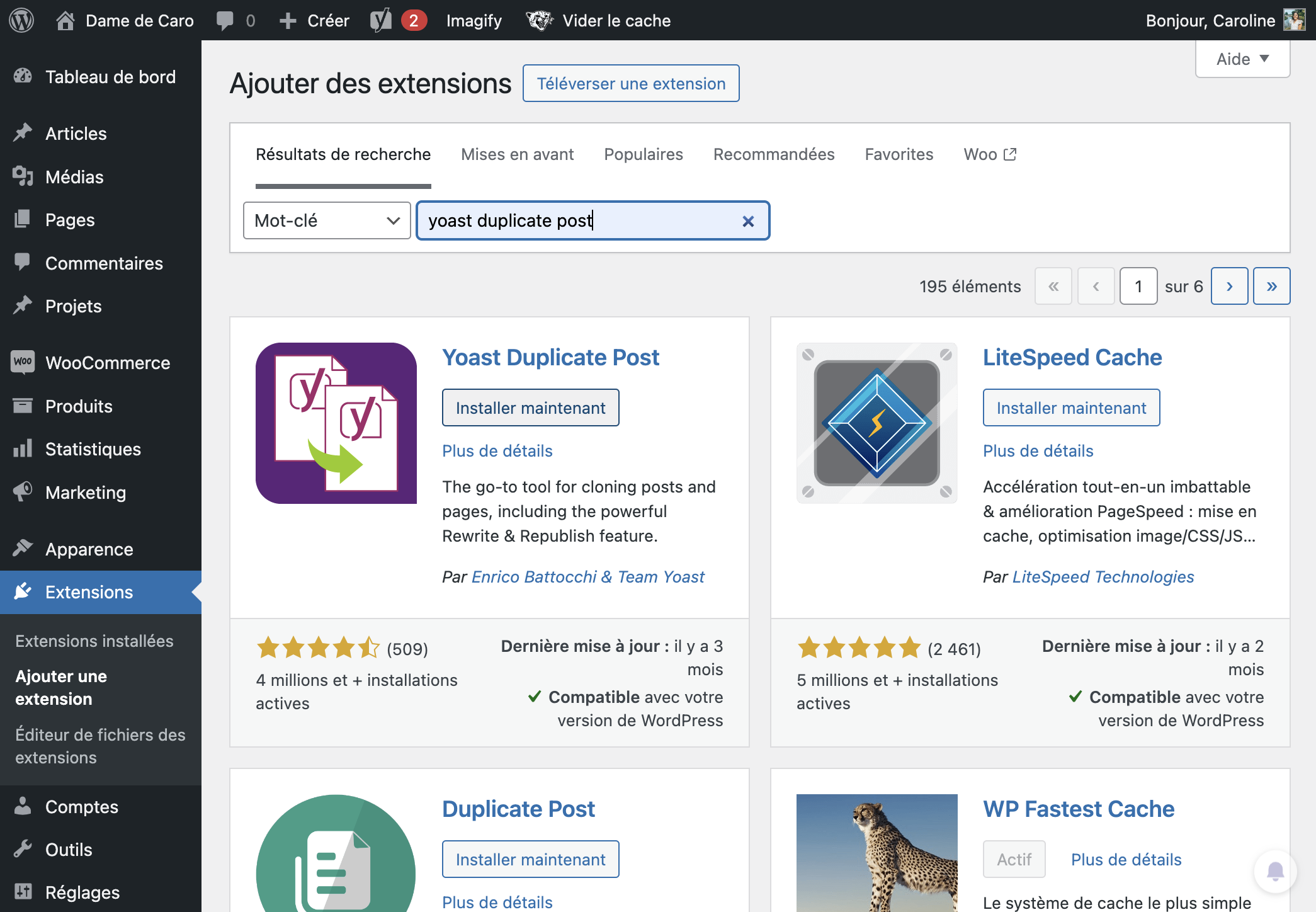 Cliquer sur Installer maintenant