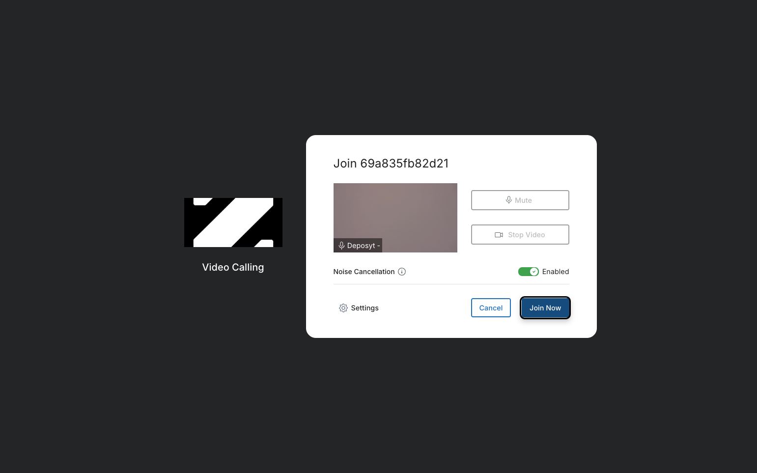 Step 4: Click ‘Join Now’ to join the video call.