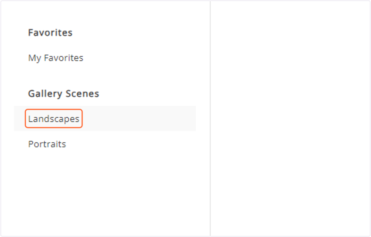 Pick on the Scene you want to download.