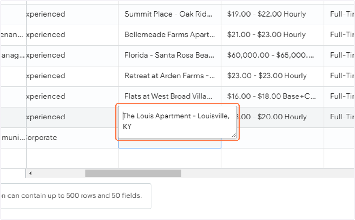Paste the Location under Job Location