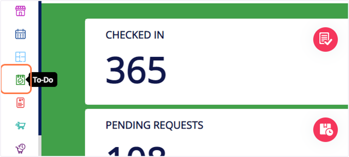 Click on the "To-Do" option at the left side of your dashboard screen.