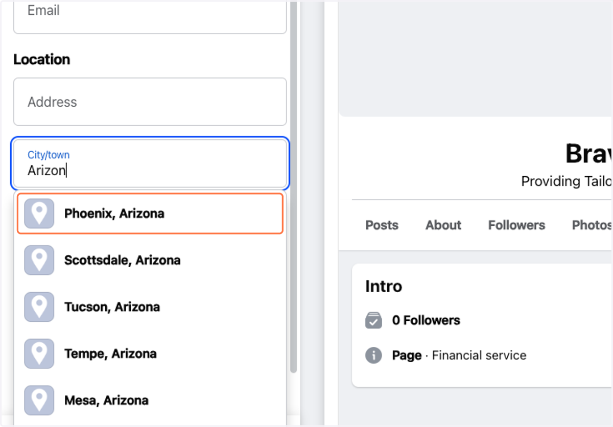 Click on Phoenix, Arizona