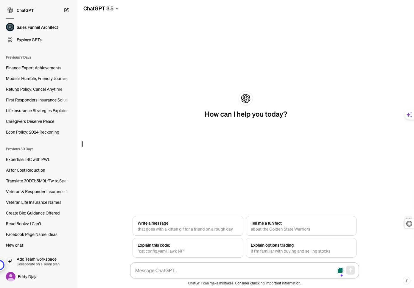 Type Message ChatGPT…