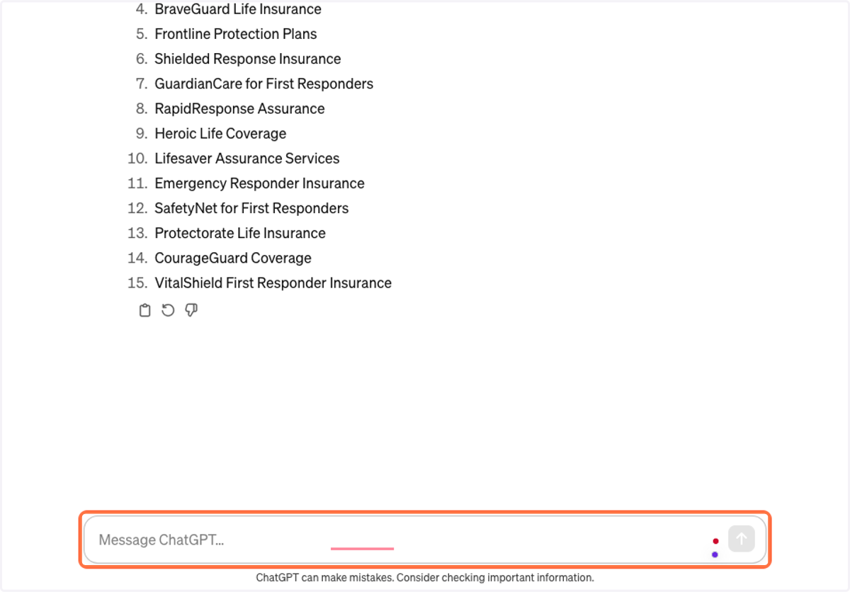 Type Message ChatGPT…